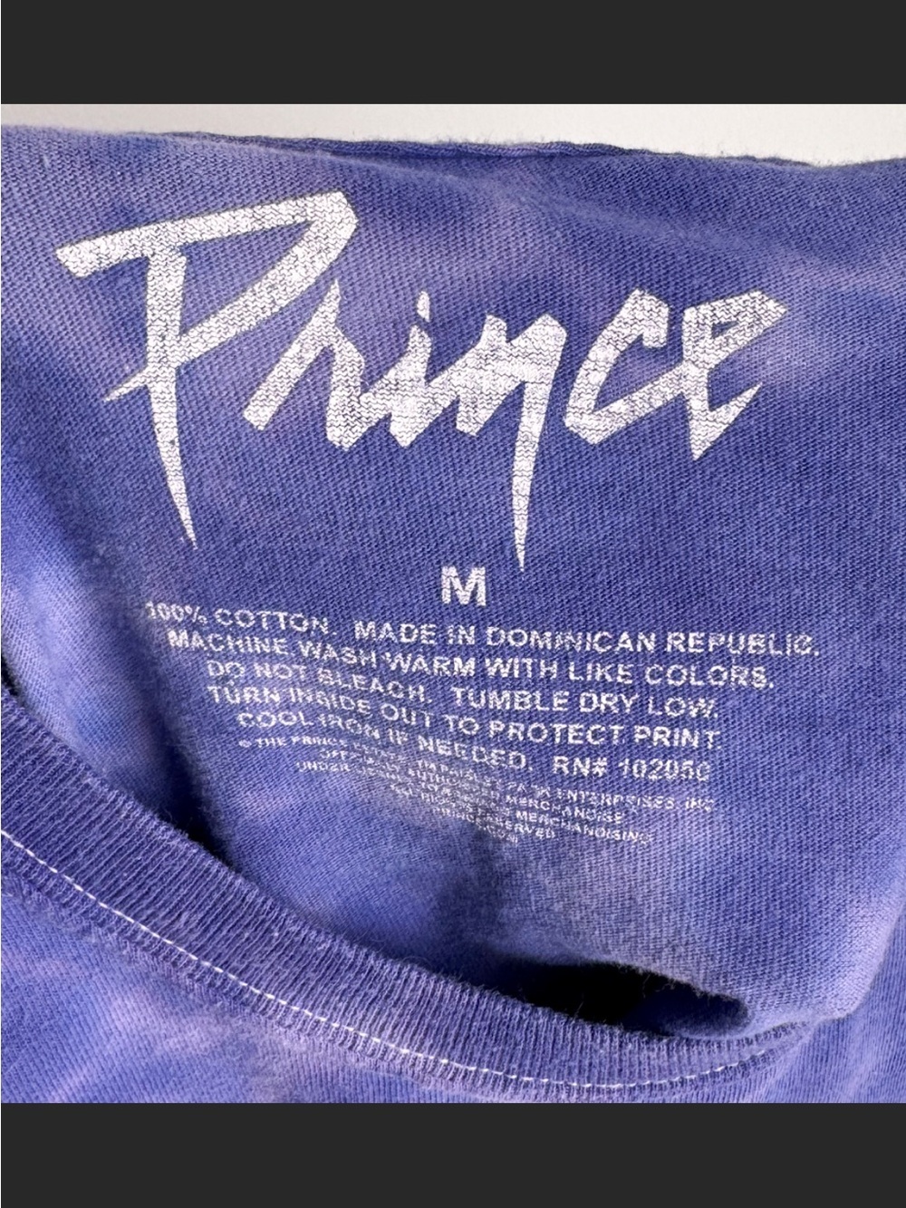 Prince Purple Rain Tour Graphic Tee Tie Dye Band Shirt 19x26.5 M - Picture 5 of 5